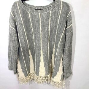 Style & Co. Women's Size‎ Medium M Pullover Sweater with Fringe